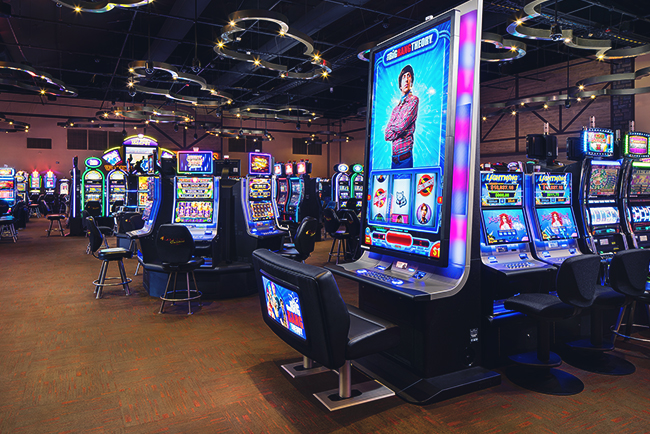 Interior view of Broken Bow Location slots