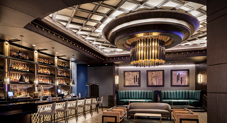 Bar with comfortable seating