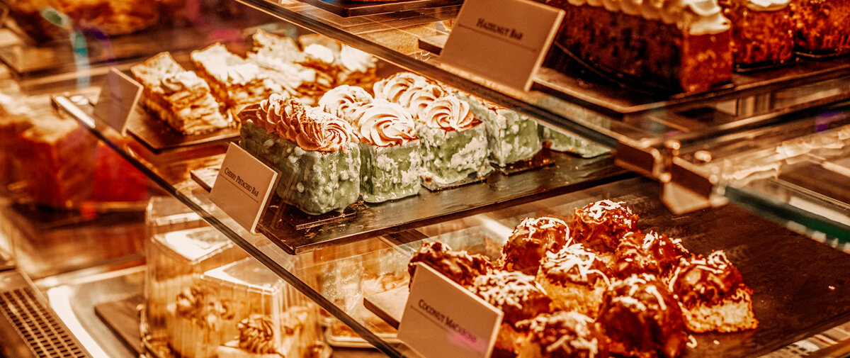 close-up of fresh baking from the Grand Bakery