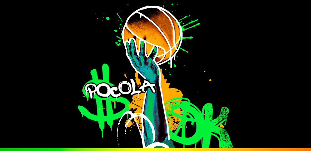 Pocola Full Court basketball banner