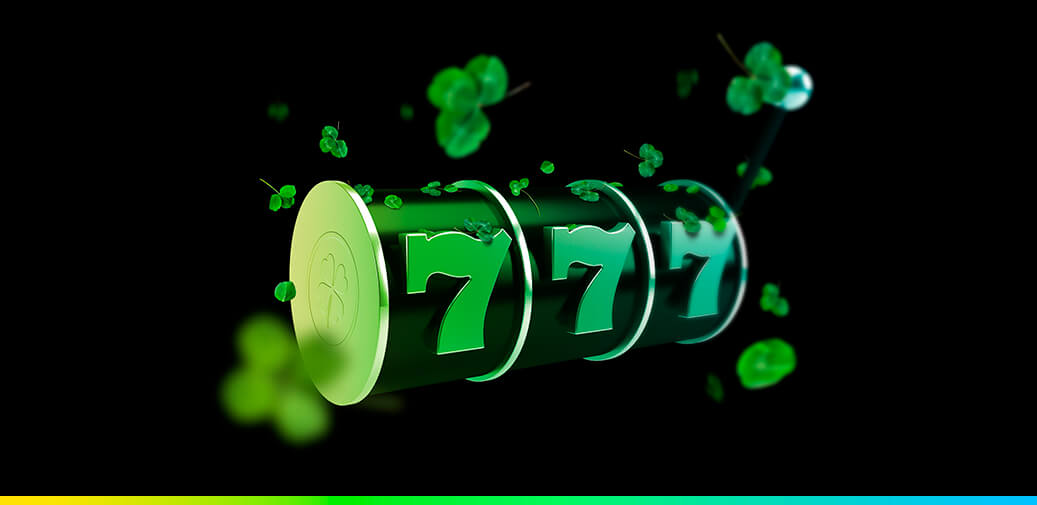 777 Slots in St. Patrick's Day green