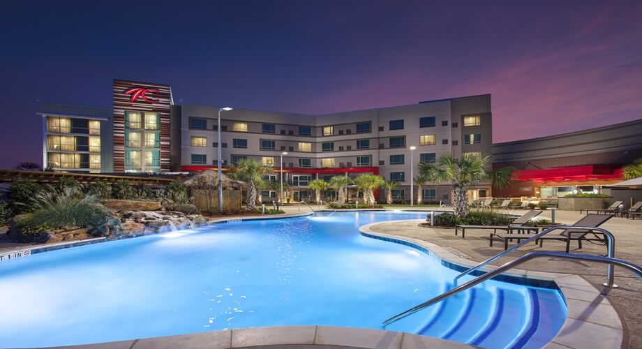 Choctaw Casino & Resort - Grant at nighttime