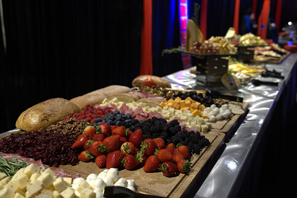 A catering spread at Choctaw Casino & Resort - Grant